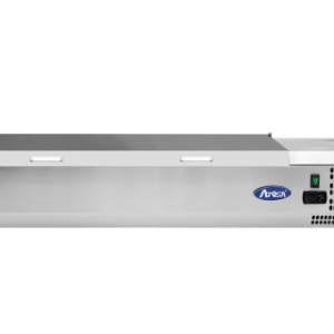 Vitrine à ingrédients réfrigérée 7 bacs GN 1/3 - couvercle inox ATOSA