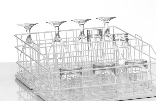 Panier à verres rilsanisés 4 rangées taille M WINTERHALTER
