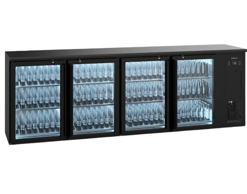 Arrière de bar ECO LINE 4 portes vitrées skinplate GAMKO