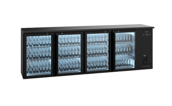 Arrière de bar ECO LINE 4 portes vitrées skinplate GAMKO